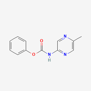 molecular formula C12H11N3O2 B8805327 Phenyl 5-methylpyrazin-2-ylcarbamate CAS No. 625114-66-1