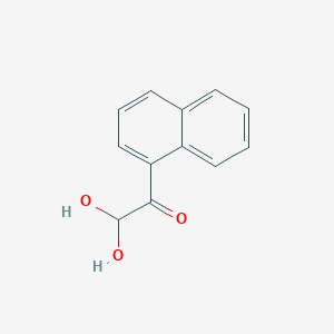 molecular formula C12H10O3 B8805337 2,2-Dihydroxy-1-(naphthalen-1-yl)ethanone 
