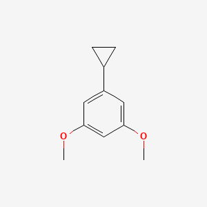 molecular formula C11H14O2 B8805350 1-Cyclopropyl-3,5-dimethoxybenzene 