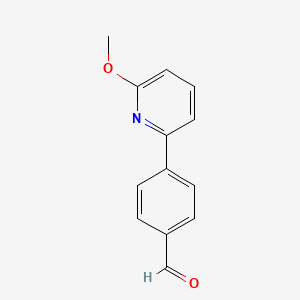 molecular formula C13H11NO2 B8805381 4-(6-Methoxypyridin-2-yl)benzaldehyde 