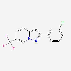 2-(3-Chlorophenyl)-6-(trifluoromethyl)pyrazolo[1,5-A]pyridine