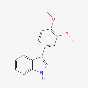 molecular formula C16H15NO2 B8805443 3-(3,4-Dimethoxyphenyl)-1H-indole 