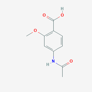 molecular formula C10H11NO4 B8805454 4-Acetamido-2-methoxybenzoic acid 
