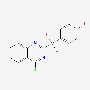 4-Chloro-2-(difluoro(4-fluorophenyl)methyl)quinazoline