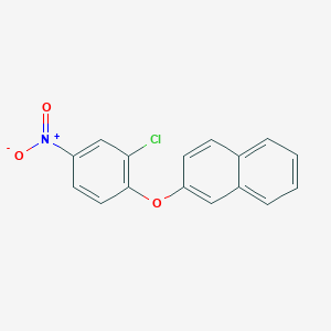 molecular formula C16H10ClNO3 B8805482 2-(2-Chloro-4-nitrophenoxy)naphthalene CAS No. 71311-86-9