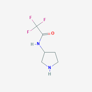 molecular formula C6H9F3N2O B8805494 3-Trifluoroacetylaminopyrrolidine 