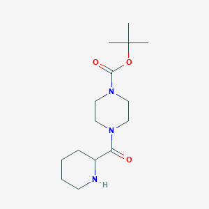 molecular formula C15H27N3O3 B8805503 Tert-butyl 4-(piperidine-2-carbonyl)piperazine-1-carboxylate 