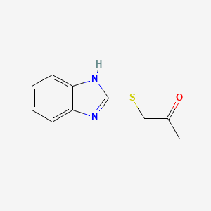 molecular formula C10H10N2OS B8805632 1-(1H-1,3-Benzodiazol-2-ylsulfanyl)propan-2-one CAS No. 5268-67-7