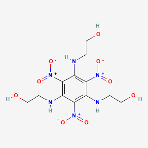 molecular formula C12H18N6O9 B8805643 Ethanol, 2,2',2''-[(2,4,6-trinitro-1,3,5-benzenetriyl)triimino]tris- CAS No. 94467-76-2