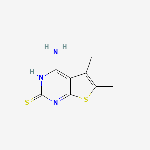 molecular formula C8H9N3S2 B8805706 4-amino-5,6-dimethylthieno[2,3-d]pyrimidine-2(1H)-thione 