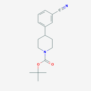molecular formula C17H22N2O2 B8805721 Tert-butyl 4-(3-cyanophenyl)piperidine-1-carboxylate 