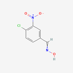 molecular formula C7H5ClN2O3 B8805806 4-Chloro-3-nitrobenzaldehyde oxime 
