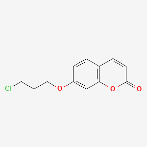 molecular formula C12H11ClO3 B8805816 2H-1-Benzopyran-2-one, 7-(3-chloropropoxy)- CAS No. 155272-57-4