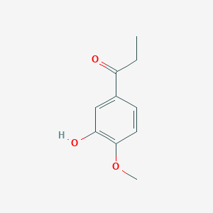 molecular formula C10H12O3 B8805824 3'-Hydroxy-4'-methoxypropiophenone CAS No. 829-76-5