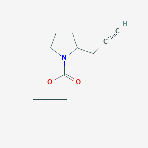 molecular formula C12H19NO2 B8805875 tert-Butyl 2-(prop-2-yn-1-yl)pyrrolidine-1-carboxylate CAS No. 916263-17-7