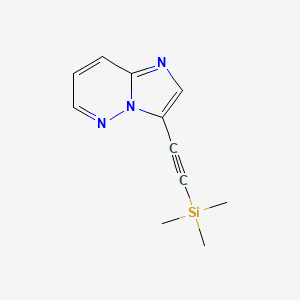 B8805924 IMidazo[1,2-b]pyridazine, 3-[2-(triMethylsilyl)ethynyl]- CAS No. 943320-60-3