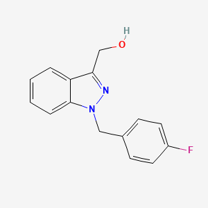 molecular formula C15H13FN2O B8805941 (1-(4-Fluorobenzyl)-1H-indazol-3-yl)methanol 