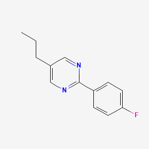 molecular formula C13H13FN2 B8805970 2-(4-Fluorophenyl)-5-propylpyrimidine CAS No. 95495-00-4