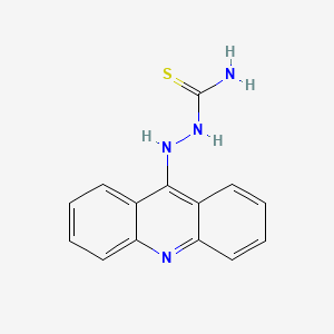 molecular formula C14H12N4S B8806053 2-(acridin-9(10H)-ylidene)hydrazinecarbothioamide CAS No. 24283-95-2