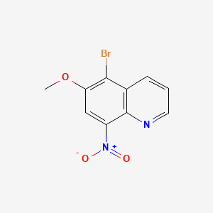 molecular formula C10H7BrN2O3 B8806123 5-Bromo-6-methoxy-8-nitroquinoline CAS No. 5347-15-9