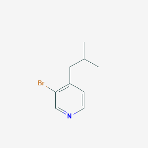 molecular formula C9H12BrN B8806130 3-Bromo-4-isobutylpyridine 