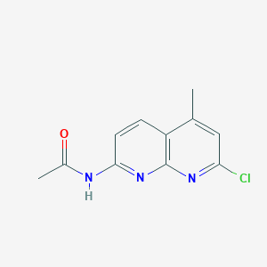 N-(7-chloro-5-methyl-1,8-naphthyridin-2-yl)acetamide