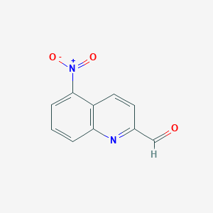 molecular formula C10H6N2O3 B8806216 5-Nitroquinoline-2-carbaldehyde CAS No. 59394-31-9