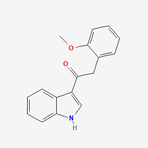 molecular formula C17H15NO2 B8806295 1-(1H-Indol-3-yl)-2-(2-methoxyphenyl)ethanone CAS No. 1097087-10-9