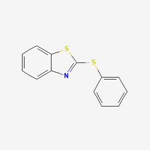 molecular formula C13H9NS2 B8806314 2-Phenylsulfanyl-1,3-benzothiazole CAS No. 4276-60-2