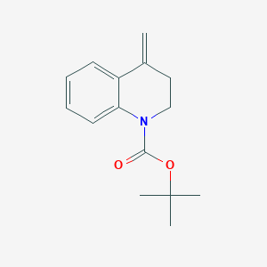 molecular formula C15H19NO2 B8806339 tert-butyl 4-methylene-3,4-dihydroquinoline-1(2H)-carboxylate 