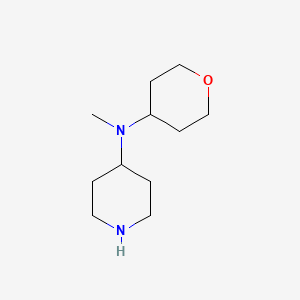 molecular formula C11H22N2O B8806354 N-Methyl-N-(tetrahydro-2H-pyran-4-yl)piperidin-4-amine CAS No. 933737-39-4