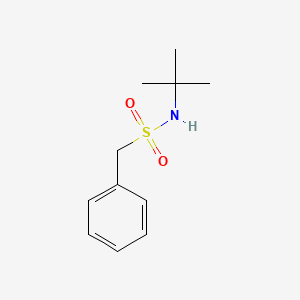molecular formula C11H17NO2S B8806385 N-tert-butyl-1-phenylmethanesulfonamide CAS No. 51270-35-0