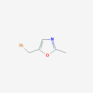 molecular formula C5H6BrNO B8806424 5-(Bromomethyl)-2-methyloxazole 
