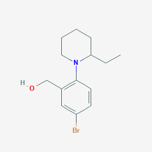 molecular formula C14H20BrNO B8806437 (5-Bromo-2-(2-ethylpiperidin-1-YL)phenyl)methanol 