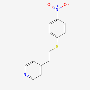molecular formula C13H12N2O2S B8806476 4-(2-((4-Nitrophenyl)thio)ethyl)pyridine CAS No. 292060-90-3