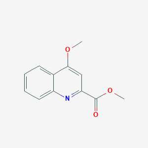 molecular formula C12H11NO3 B8806484 Methyl 4-methoxyquinoline-2-carboxylate 