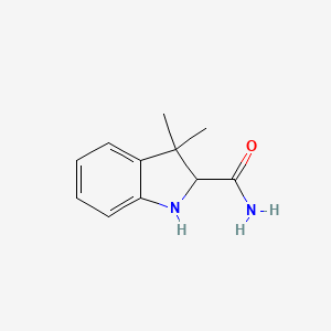 molecular formula C11H14N2O B8806548 3,3-Dimethylindoline-2-carboxamide 