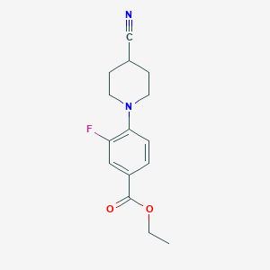 Ethyl 4-(4-cyanopiperidin-1-yl)-3-fluorobenzoate