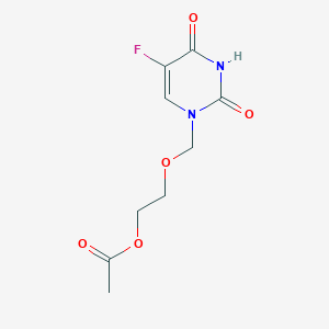 molecular formula C9H11FN2O5 B8806575 1-[(2'-Acetoxyethoxy)methyl]-5-fluorouracil 