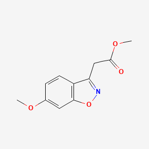 molecular formula C11H11NO4 B8806775 Methyl 2-(6-methoxybenzo[D]isoxazol-3-YL)acetate CAS No. 34173-01-8
