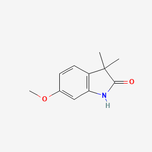 molecular formula C11H13NO2 B8806859 6-Methoxy-3,3-dimethylindolin-2-one 
