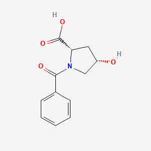 molecular formula C12H13NO4 B8806916 cis-1-Benzoyl-4-hydroxy-L-proline 