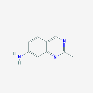 molecular formula C9H9N3 B8806934 2-Methylquinazolin-7-amine CAS No. 455279-79-5