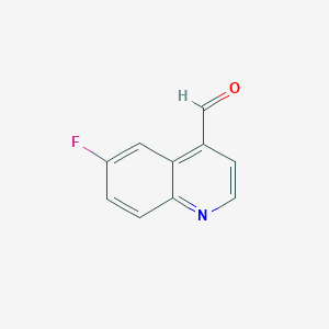 molecular formula C10H6FNO B8807003 6-Fluoroquinoline-4-carbaldehyde 