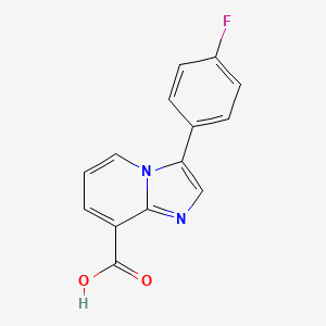 3-(4-Fluorophenyl)imidazo[1,2-a]pyridine-8-carboxylic acid