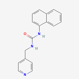 molecular formula C17H15N3O B8807046 1-Naphthalen-1-yl-3-(pyridin-4-ylmethyl)urea CAS No. 53102-04-8