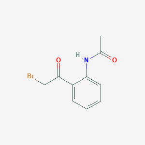 molecular formula C10H10BrNO2 B8807058 N-[2-(2-bromoacetyl)phenyl]acetamide 