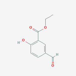 molecular formula C10H10O4 B8807064 Ethyl 5-formyl-2-hydroxybenzoate CAS No. 41489-78-5