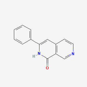 molecular formula C14H10N2O B8807086 3-phenyl-2H-2,7-naphthyridin-1-one CAS No. 92905-81-2