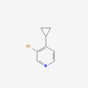molecular formula C8H8BrN B8807102 3-Bromo-4-cyclopropylpyridine CAS No. 1357094-98-4